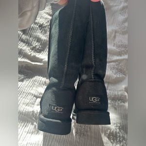 Tall black ugg boots- women’s size 8